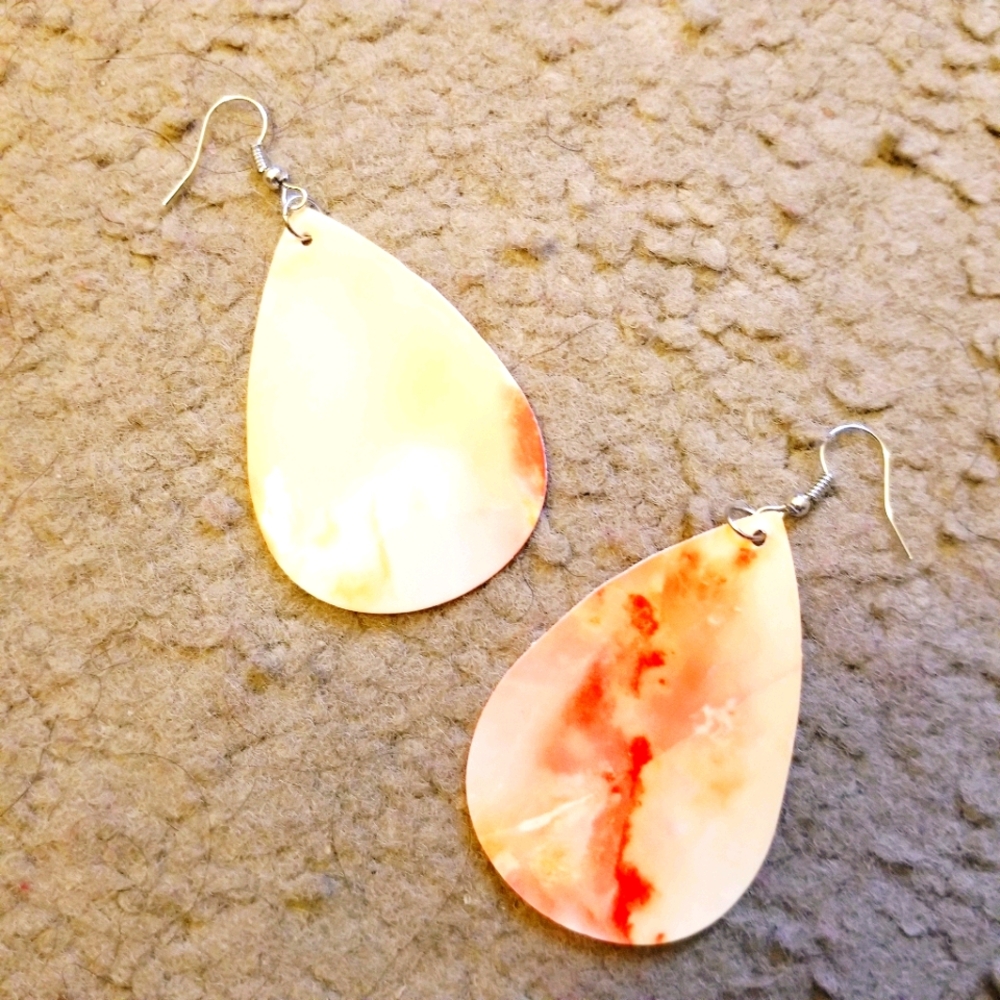 Marble Drop Earrings